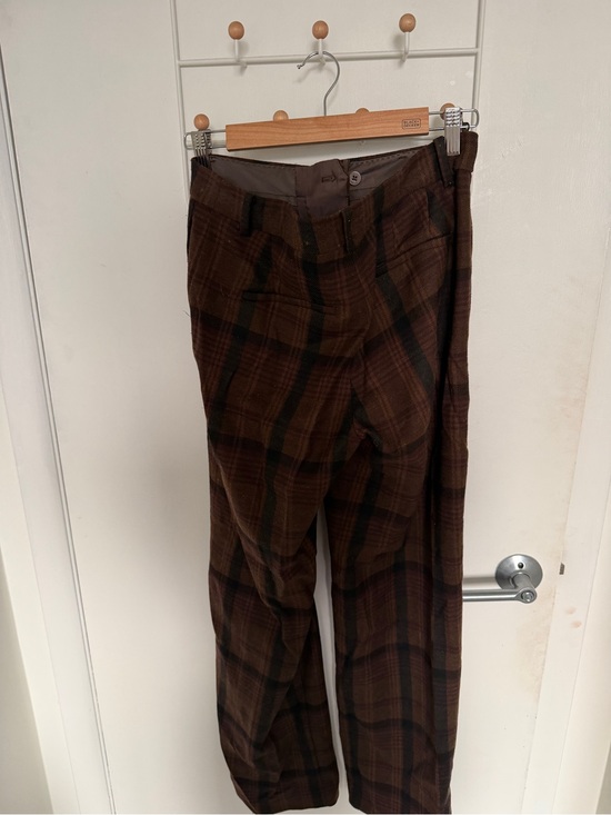 Aritzia Pants - Babaton Dark Brown Plaid Dress Trousers